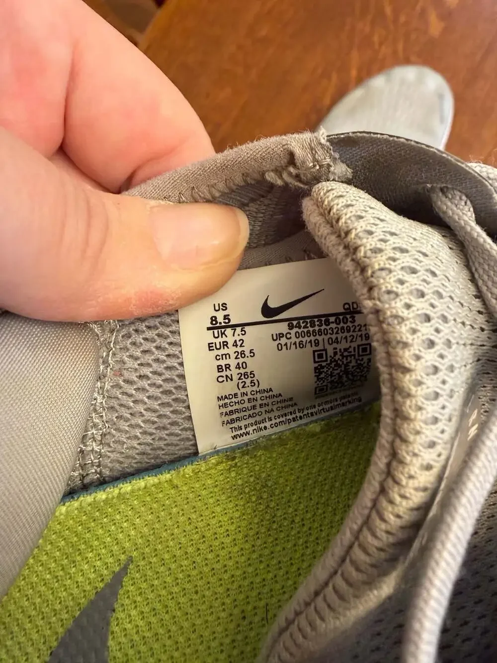 Nike Free RN 2018 Running Shoes - Wolf Grey/Volt